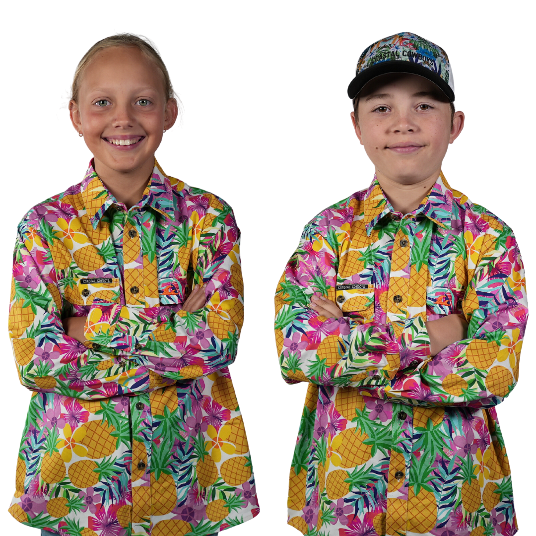 Kids Work Shirts | Pineapple Work Shirts | Coastal Cowboys
