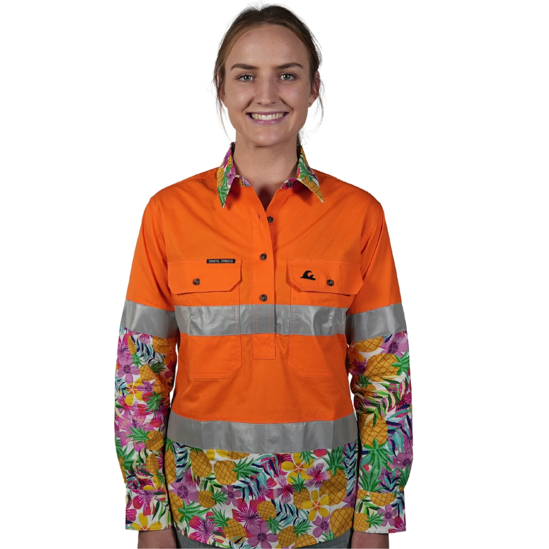 Women s Hi Vis Work Shirt High Visibility Shirts Coastal Cowboys women-s-hi-vis-work-shirt-high-visibility-shirts-coastal-cowboys