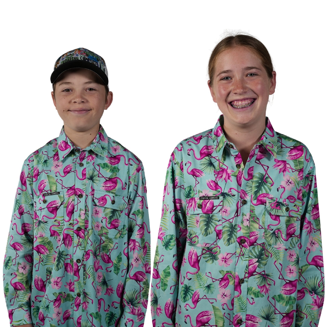 Kids Long Sleeve Work Shirt