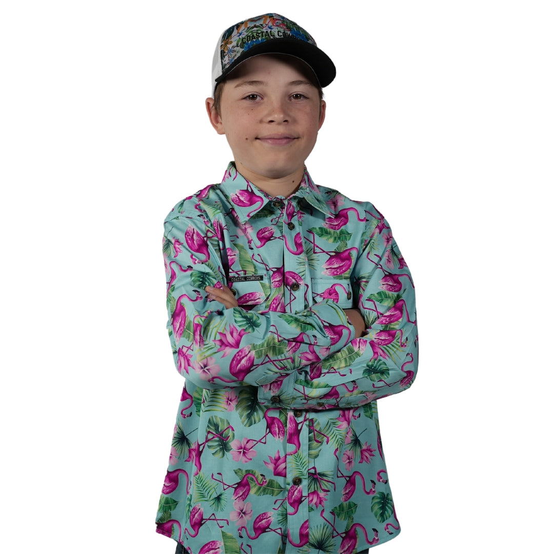 Kids Long Sleeve Work Shirt