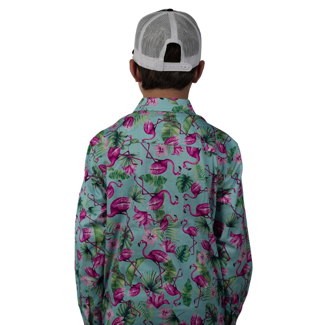 Kids Long Sleeve Work Shirt