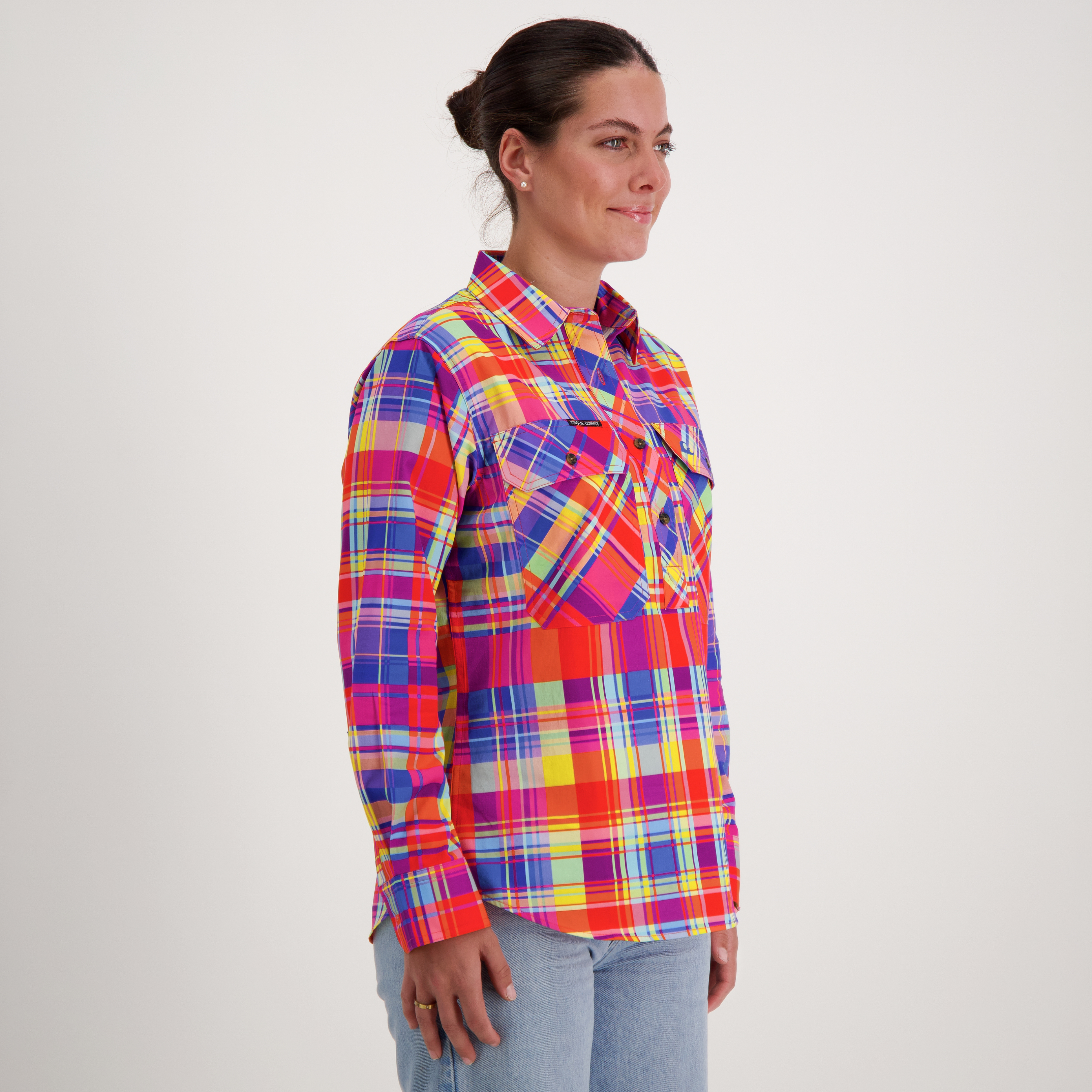 Checkmate Women's Half Button Workshirt
