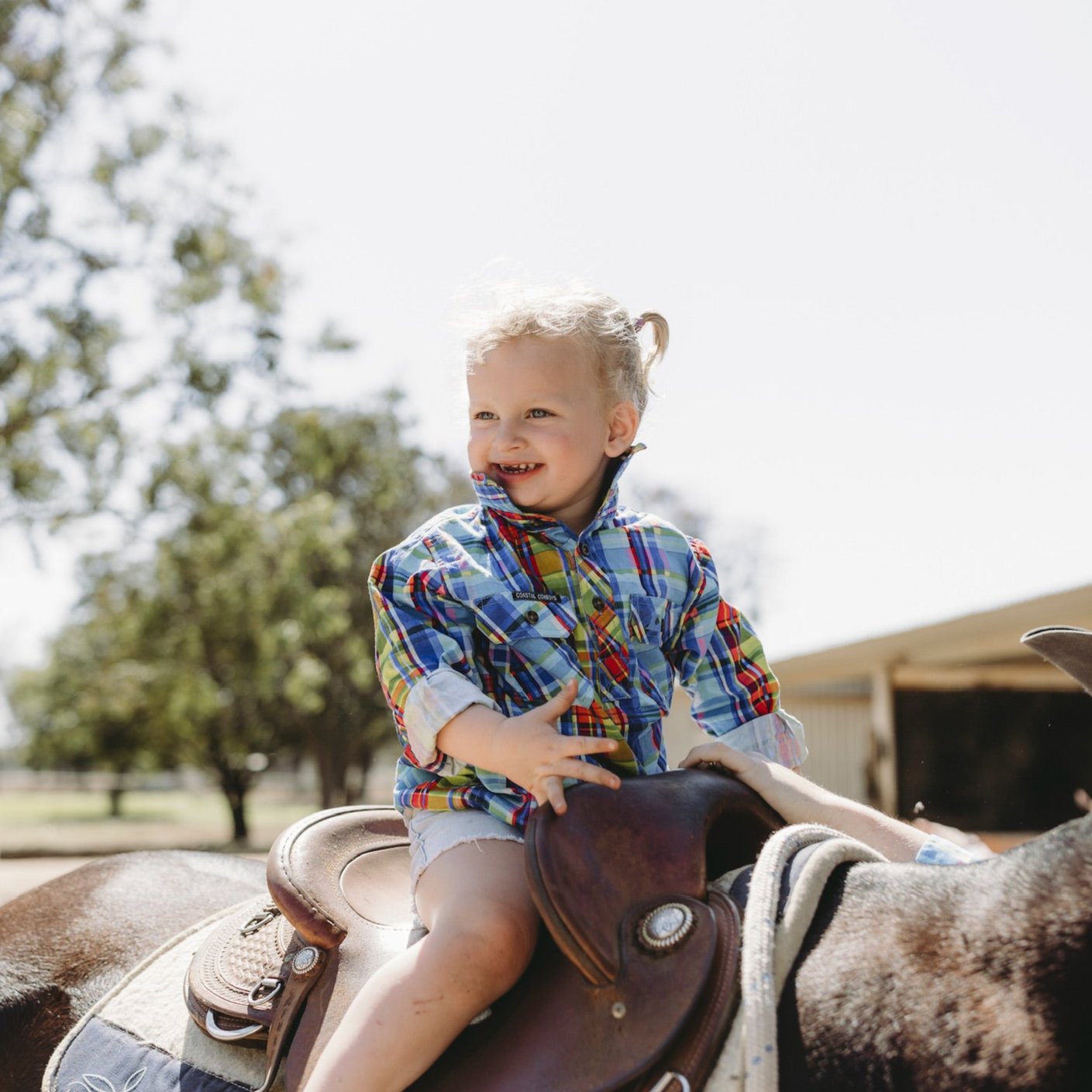 Cheques Kids Long Sleeve Workshirt