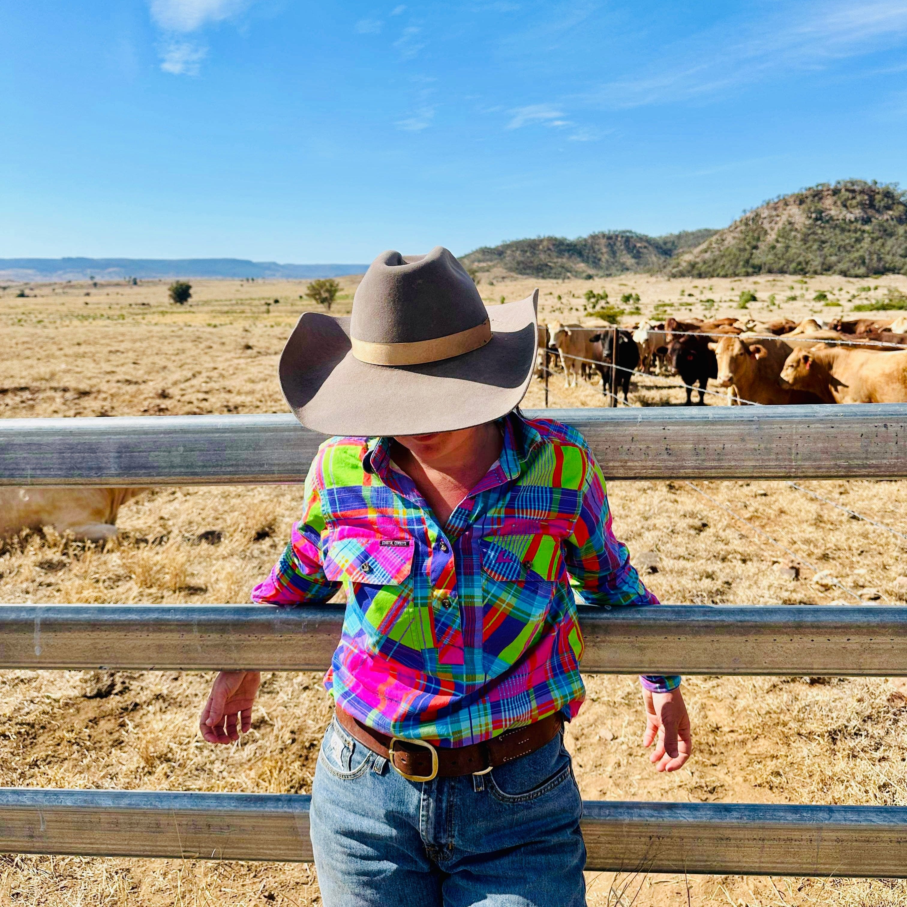 Colourful work shirt