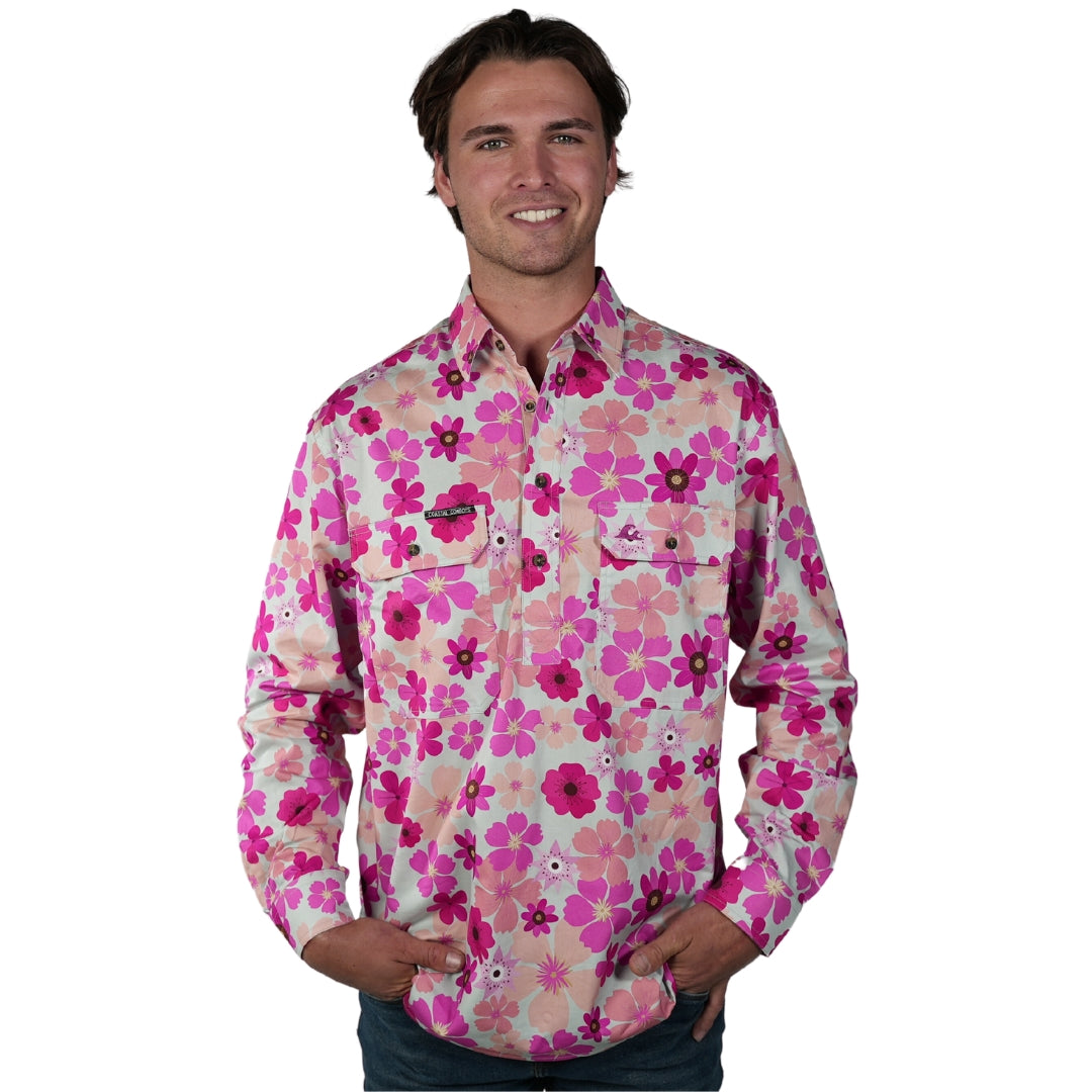 Floral Print Work Shirt | Men's Work Shirt | Coastal Cowboys