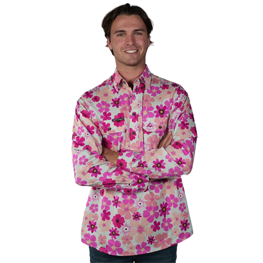 Floral Print Work Shirt | Men's Work Shirt | Coastal Cowboys