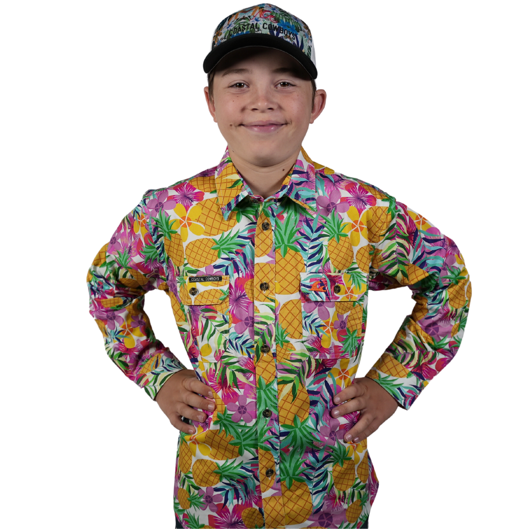 Kids Work Shirts | Pineapple Work Shirts | Coastal Cowboys
