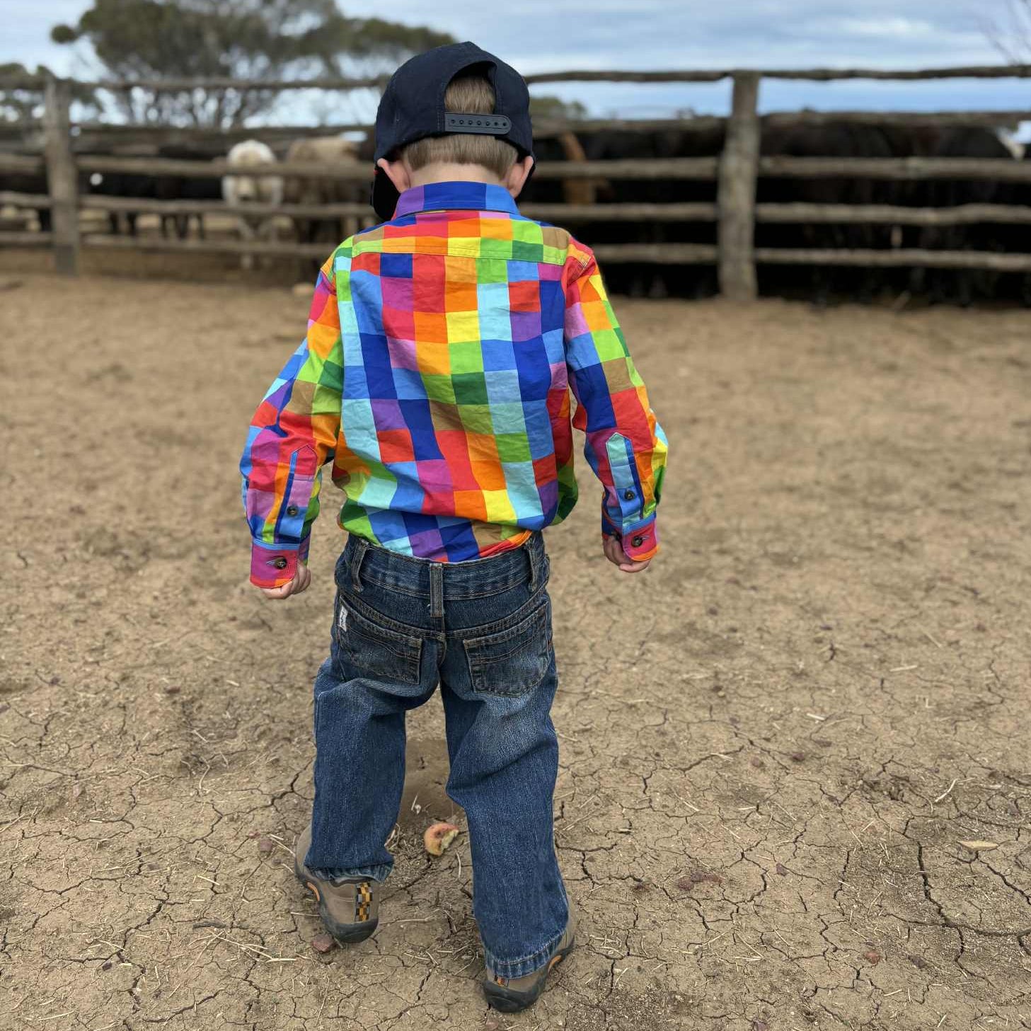 Pixel Kids Long Sleeve Workshirt