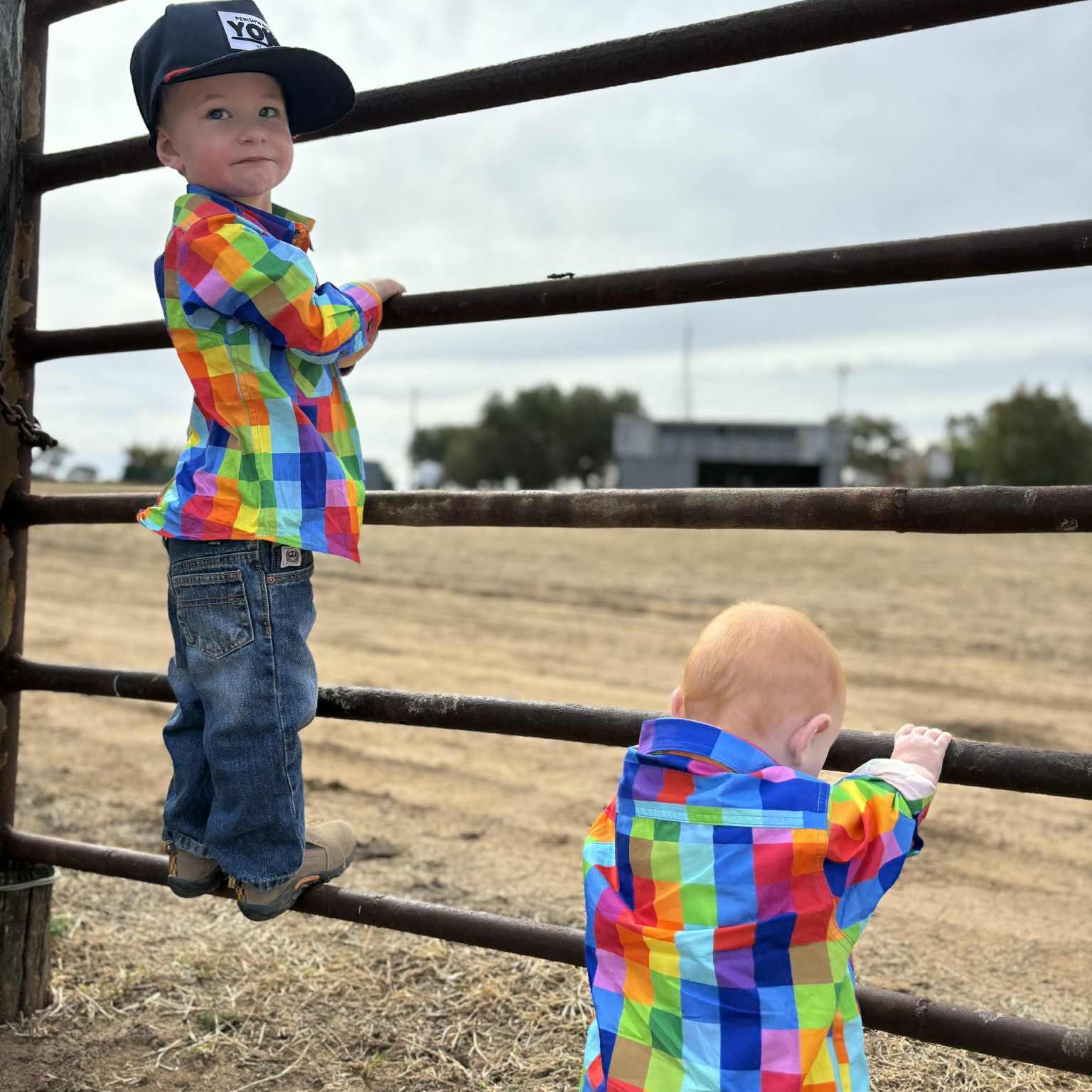 Pixel Kids Long Sleeve Workshirt